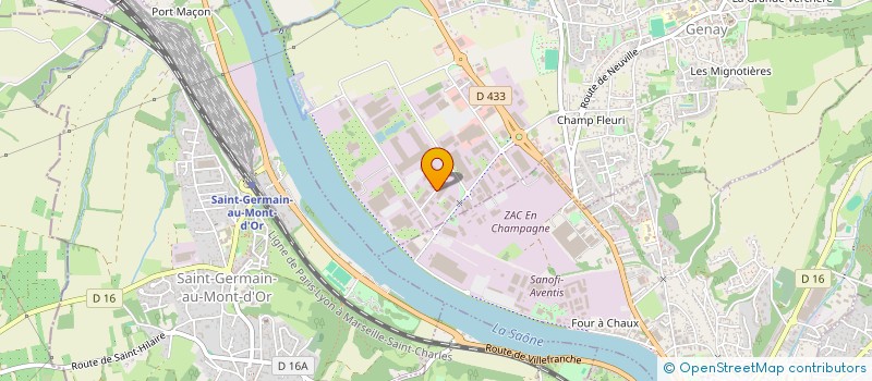 localisation de l'entreprise SCI DE-KA  GENAY