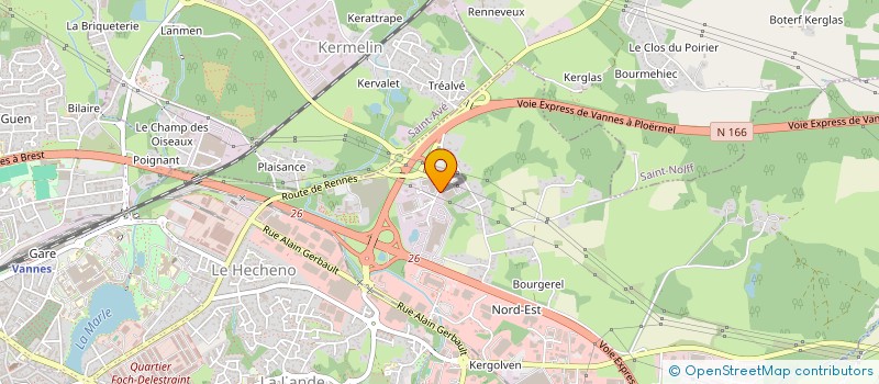 localisation de l'entreprise SCI DE KASTLER à VANNES