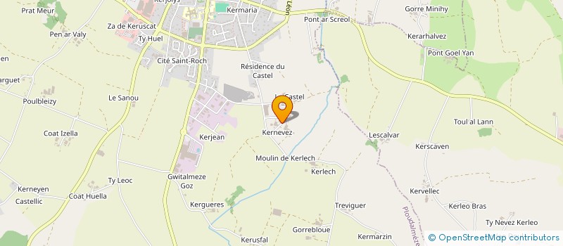 localisation de l'entreprise SCI DE KER AL LAN  PLOURIN