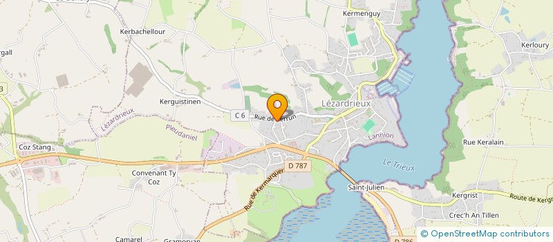 localisation de l'entreprise SCI DE KER AR MOD SATELLITES  LEZARDRIEUX