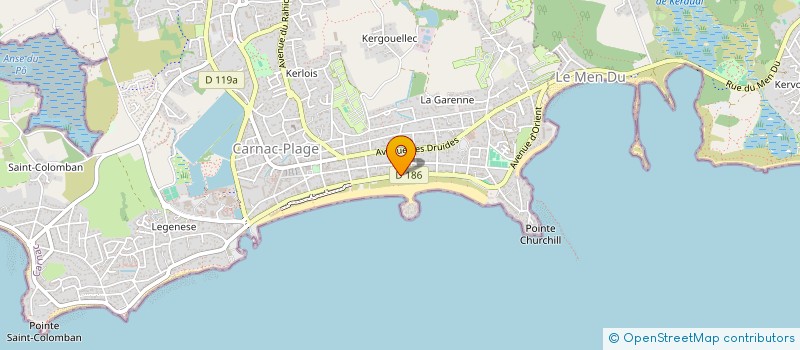 localisation de l'entreprise SCI DE KER YONNICK  CARNAC