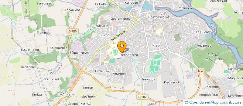 localisation de l'entreprise SCI DE KERABARS  PONT-L'ABBE