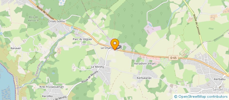 localisation de l'entreprise SCI DE KERADRIVIN  LANNION
