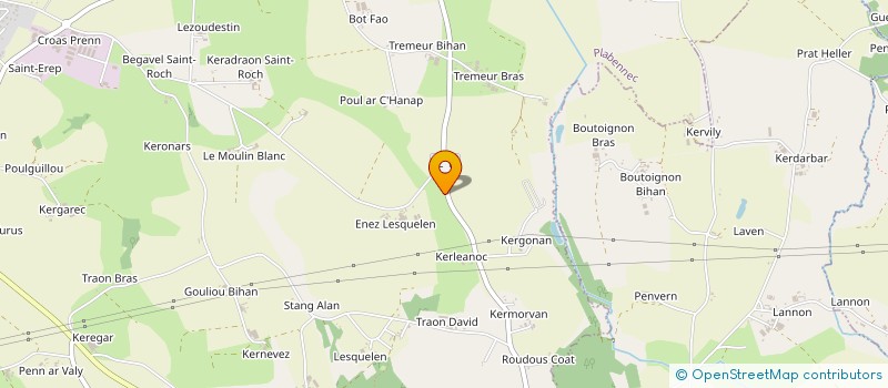 localisation de l'entreprise SCI DE KERALIAS  PLABENNEC