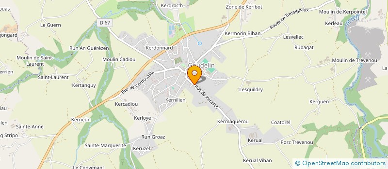 localisation de l'entreprise SCI DE KERALLEC  GOUDELIN
