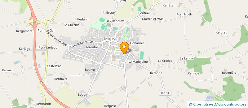 localisation de l'entreprise SCI DE KERAMOUR  MOREAC
