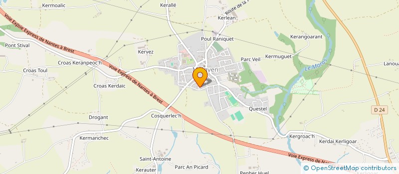 localisation de l'entreprise SCI DE KERANCALLOC H  MELGVEN