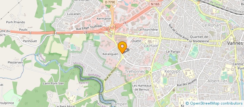 localisation de l'entreprise SCI DE KERANGUEN à VANNES