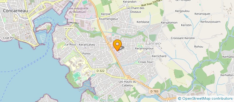 localisation de l'entreprise SCI DE KERANSIGNOUR  CONCARNEAU