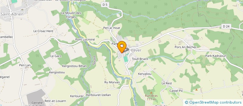 localisation de l'entreprise SCI DE KERANTRAOU  SAINT-PEVER