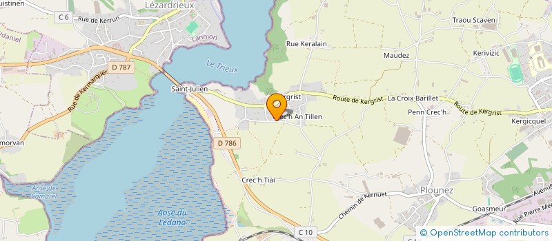 localisation de l'entreprise SCI DE KERASCOAT  PAIMPOL