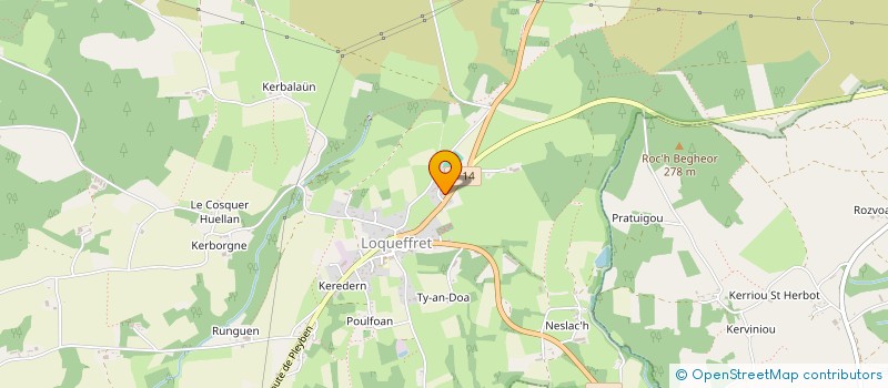 localisation de l'entreprise SCI DE KERAVEL  LOQUEFFRET