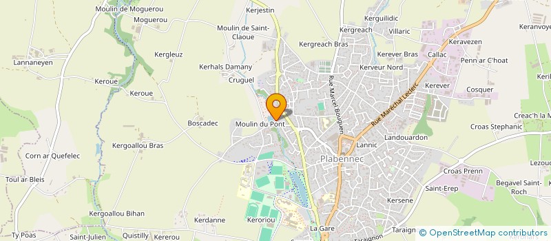 localisation de l'entreprise SCI DE KERAVEL  PLABENNEC