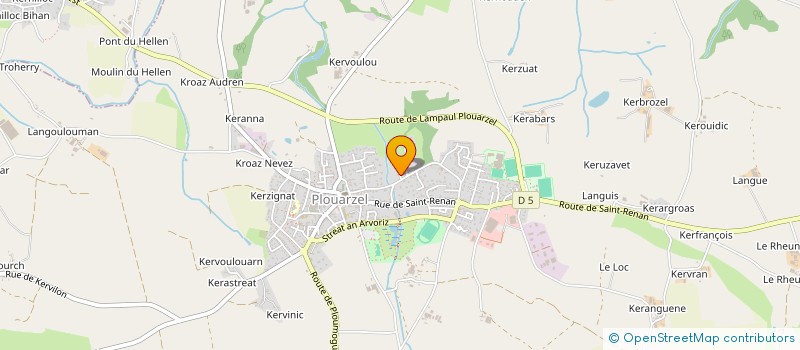 localisation de l'entreprise SCI DE KERAVEL  PLOUARZEL