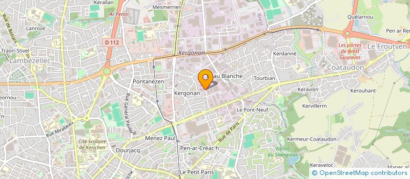 localisation de l'entreprise SCI DE KERBERNARD à BREST