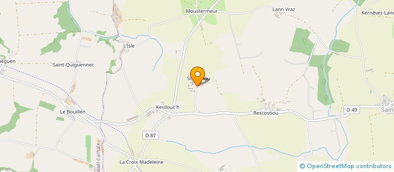 localisation de l'entreprise SCI DE KERBIQUET à KERGRIST-MOELOU