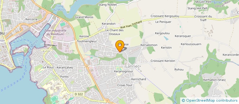 localisation de l'entreprise SCI DE KERBLAISE  CONCARNEAU