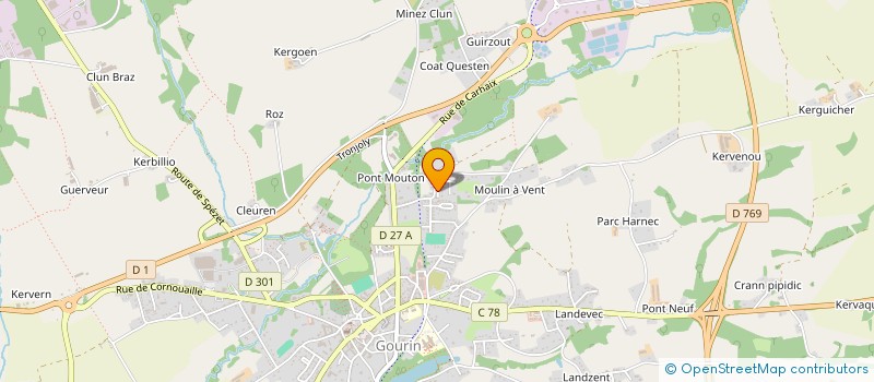 localisation de l'entreprise SCI DE KERBOS  GOURIN