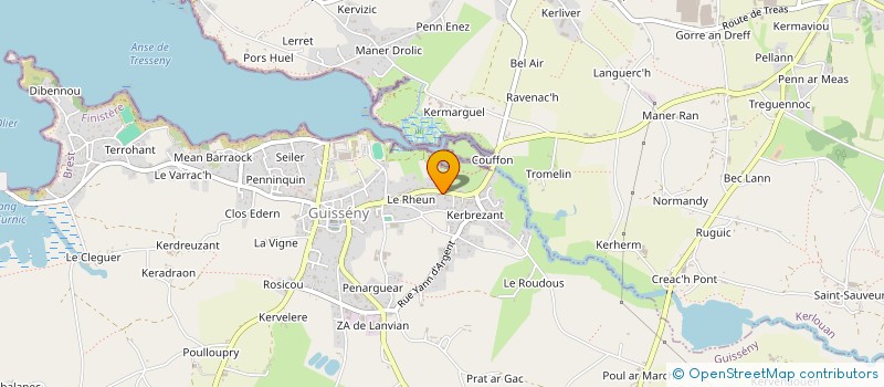 localisation de l'entreprise SCI DE KERBREZANT  GUISSENY