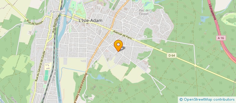 localisation de l'entreprise SCI DE KERCARADEC  L'ISLE-ADAM