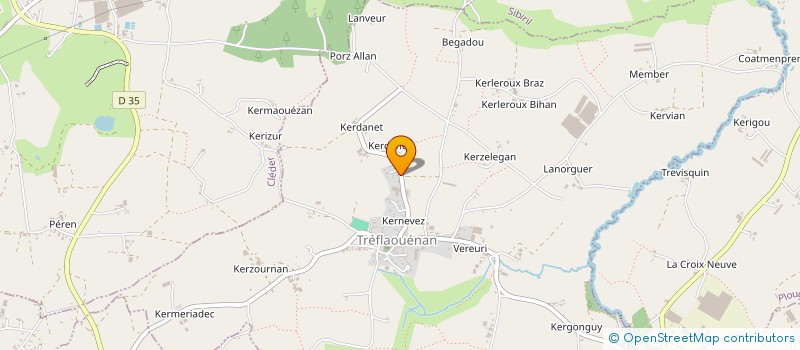 localisation de l'entreprise SCI DE KERDANET  TREFLAOUENAN
