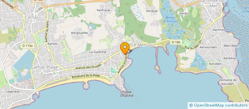 localisation de l'entreprise SCI DE KERDELAM  CARNAC