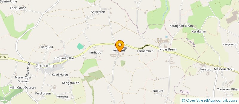 localisation de l'entreprise SCI DE KERDELAN  PLOUGUERNEAU