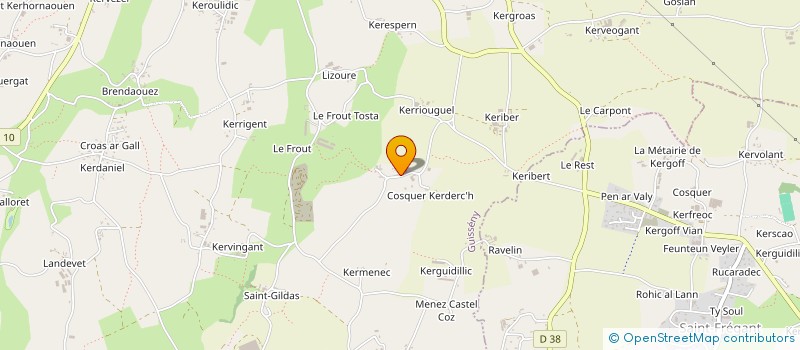 localisation de l'entreprise SCI DE KERDERC'H  GUISSENY