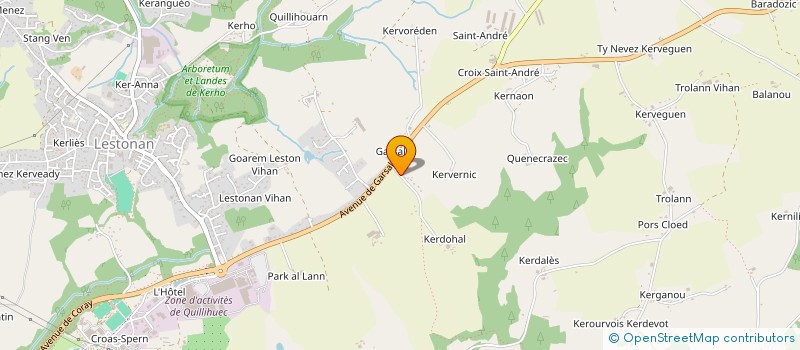 localisation de l'entreprise SCI DE KERDOHAL  ERGUE-GABERIC