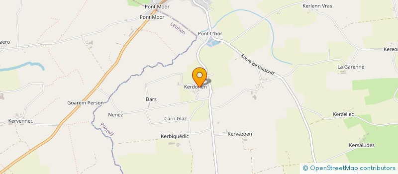 localisation de l'entreprise SCI DE KERDONNEN ROUDOUALLEC  ROUDOUALLEC
