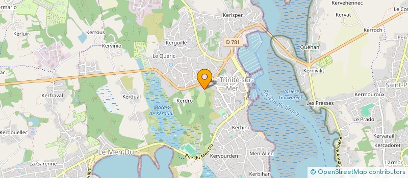 localisation de l'entreprise SCI DE KERDROBIHAN  LA TRINITE-SUR-MER