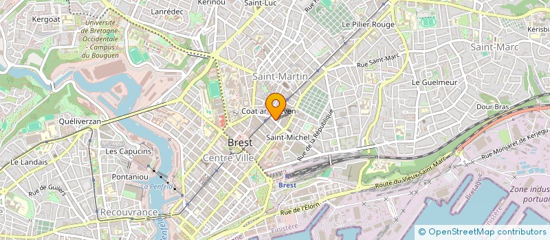 localisation de l'entreprise SCI DE KERDRONIOU  BREST