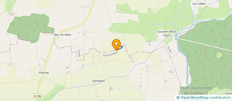 localisation de l'entreprise SCI DE KEREDEN  MELGVEN