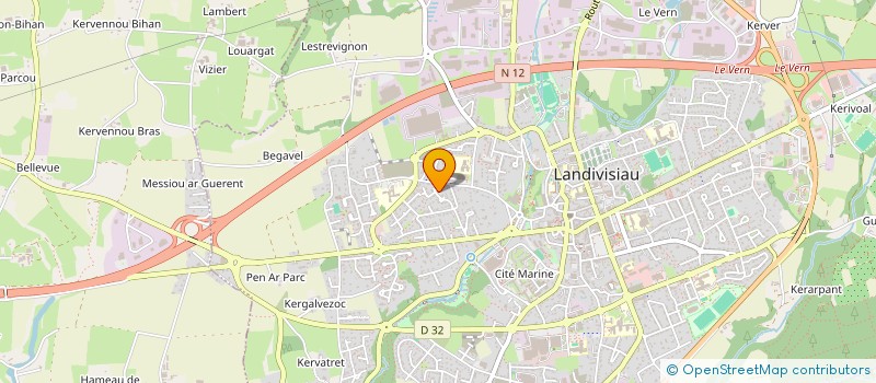 localisation de l'entreprise SCI DE KERELLE à LANDIVISIAU