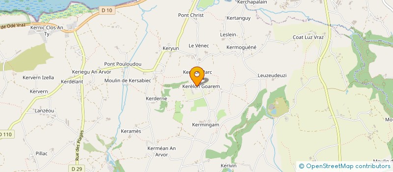 localisation de l'entreprise SCI DE KERELON  PLOUNEVEZ-LOCHRIST