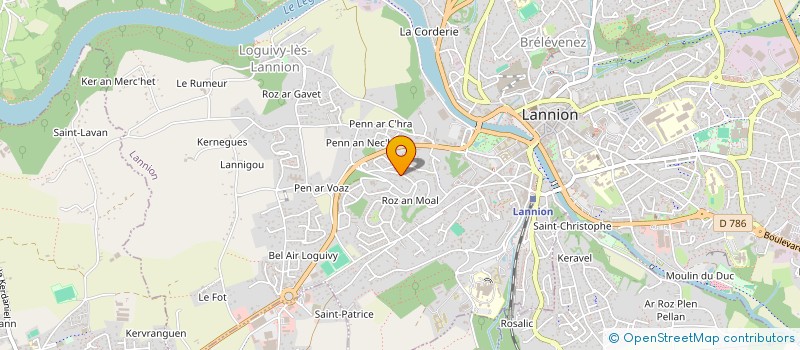 localisation de l'entreprise SCI DE KERENOC  LANNION