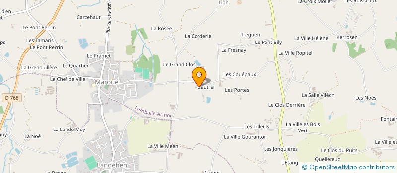 localisation de l'entreprise SCI DE KERFAN  LAMBALLE-ARMOR