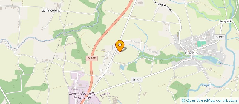 localisation de l'entreprise SCI DE KERFETAN  GUENIN