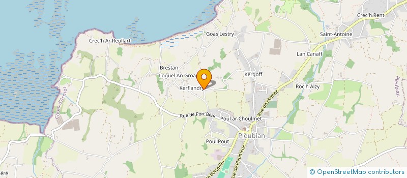 localisation de l'entreprise SCI DE KERFLANDRY  PLEUBIAN