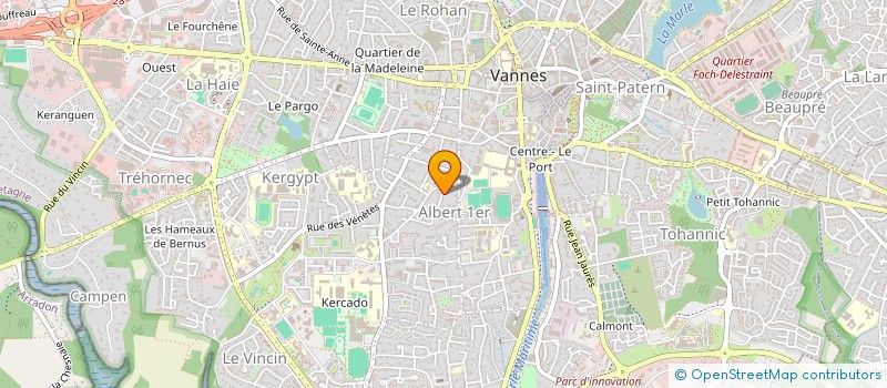 localisation de l'entreprise SCI DE KERFRANC à VANNES