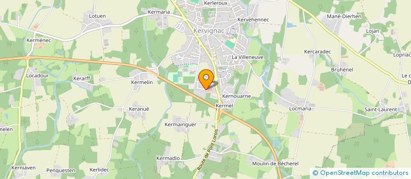 localisation de l'entreprise SCI DE KERGALLAN à KERVIGNAC