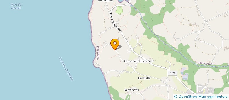 localisation de l'entreprise SCI DE KERGAVAREC  PLOUEZOC'H