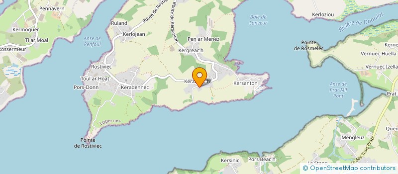 localisation de l'entreprise SCI DE KERGOAT HUELLA  LOPERHET
