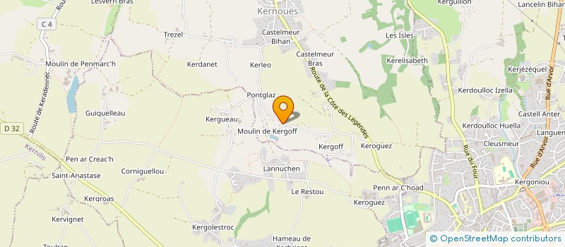 localisation de l'entreprise SCI DE KERGOFF  KERNOUES