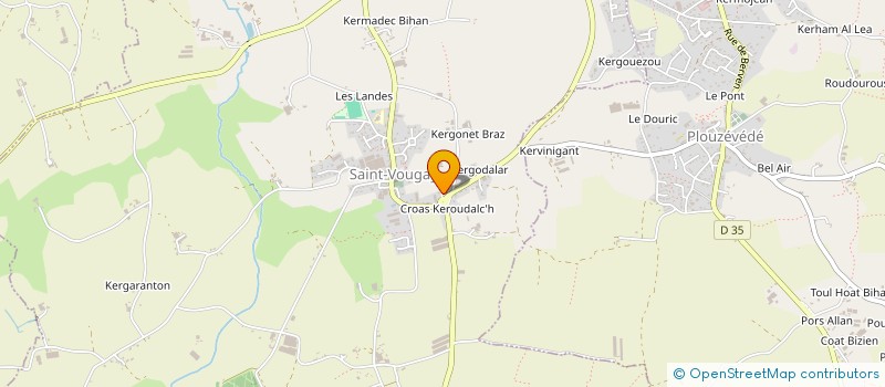 localisation de l'entreprise SCI DE KERGOMPEZ  SAINT-VOUGAY