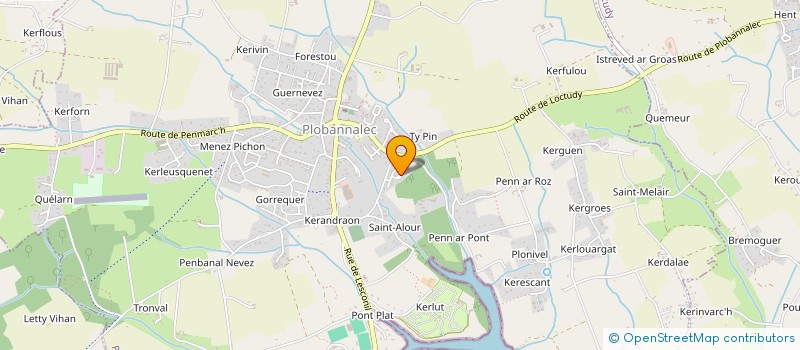 localisation de l'entreprise SCI DE KERGONAN  PLOBANNALEC LESCONIL