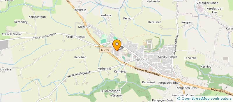 localisation de l'entreprise SCI DE KERGREIZ  PLONEIS