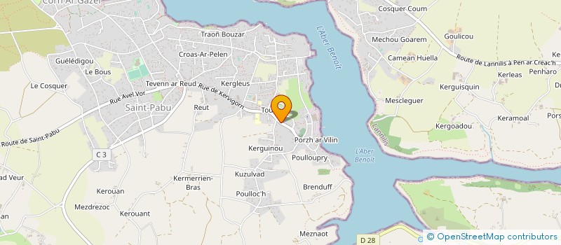 localisation de l'entreprise SCI DE KERGROADES  PLOURIN