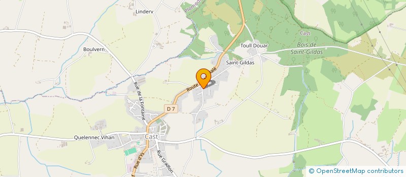 localisation de l'entreprise SCI DE KERGUEVEN  CHATEAULIN