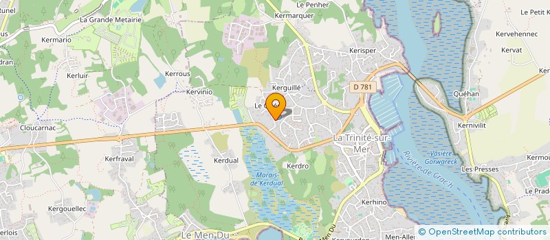 localisation de l'entreprise SCI DE KERGUILLE  LA TRINITE-SUR-MER